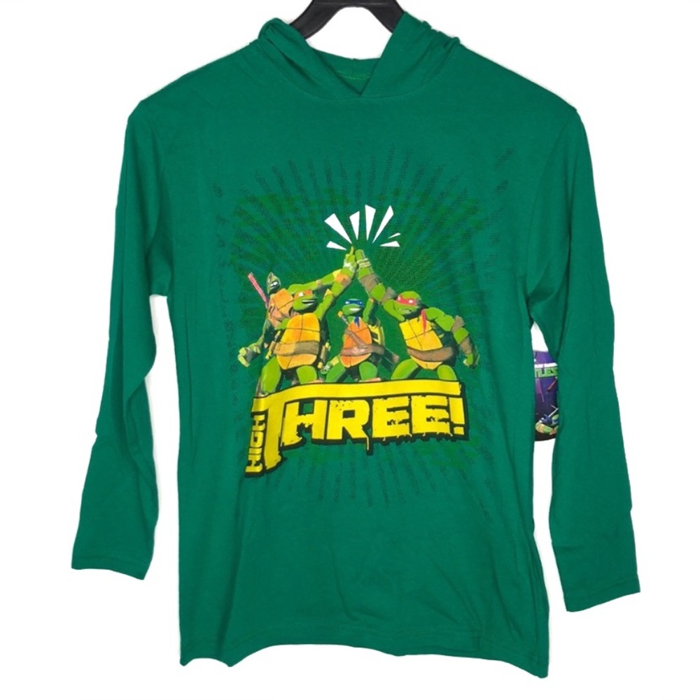 TMNT Graphic Long Sleeves Tee Hoodie Medium - Picture 1 of 4